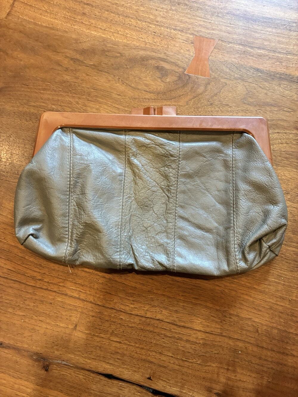 Vintage MCM Hobo leather clutch Chain Wallet Purse Bag Hong‎ Kong